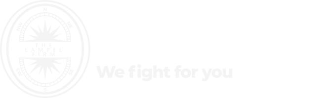 The Lampel Firm white logo on transparent background